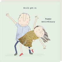 wenskaart rosie made a thing - still got it happy anniversary
