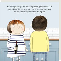 wenskaart rosie made a thing - marriage is