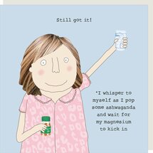 wenskaart rosie made a thing - still got it