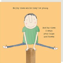 wenskaart rosie made a thing - hips and knees