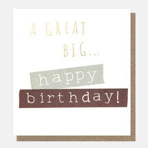 verjaardagskaart caroline gardner - a great big happy birthday - tape