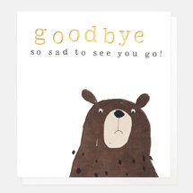 wenskaart caroline gardner - goodbye - beer