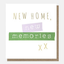 wenskaart nieuwe woning caroline gardner - new home new memories - tape