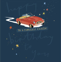 verjaardagskaart woodmansterne - to a timeless classic - auto