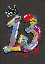 13 jaar - verjaardagskaart woodmansterne 