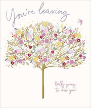 grote afscheidskaart woodmansterne -  you're leaving