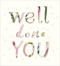 wenskaart woodmansterne - well done you