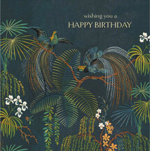 verjaardagskaart woodmansterne - wishing you a happy birthday - vogels