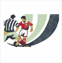 wenskaart woodmansterne - voetbal