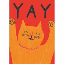 wenskaart woodmansterne - yay - kat