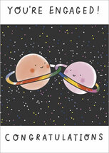 wenskaart verloving woodmansterne - you're engaged