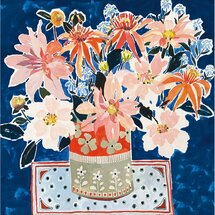 wenskaart woodmansterne - bloemen in vaas