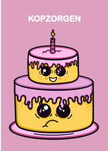 wenskaart sugar rush - kopzorgen