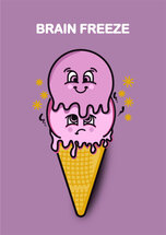 wenskaart sugar rush - brain freeze