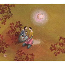 luxe wenskaart gaëlle boissonnard - vriendschap bij maanlicht