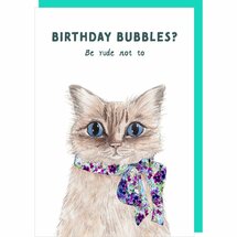 verjaardagskaart rosie made a thing - tipp top - birthday bubbles - kat