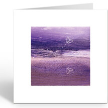 wenskaart - one step at a time - vlinder boven water