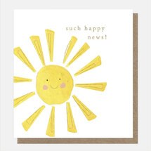 wenskaart caroline gardner - such happy news! - zon