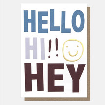 wenskaart caroline gardner - hello hi hey
