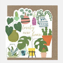 wenskaart caroline gardner - lovely new home - planten