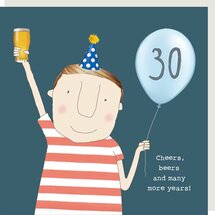 30 jaar - wenskaart rosie made a thing - cheers beers many years