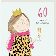 60 jaar - wenskaart rosie made a thing - fabulousness