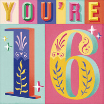16 jaar verjaardagskaart woodmansterne - Have an amazing 16th birthday!
