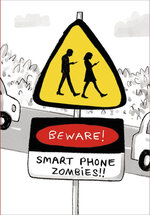 wenskaart woodmansterne - Phone Zombies