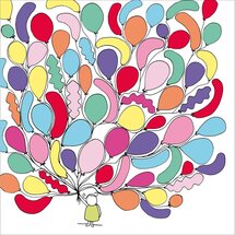wenskaart woodmansterne - ballonnenfeest
