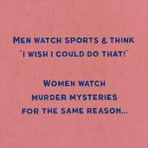 wenskaart woodmansterne - murder mysteries