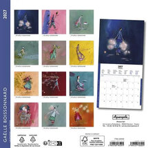 kleine kalender 2026 - 2027 gaelle boissonnard - roze blauw 16 maanden