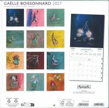 kalender 2026 - 2027 gaelle boissonnard - donkerblauw, 16 maanden