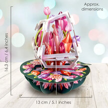 3D kaart - pirouettes cards - kristallen
