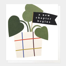 wenskaart caroline gardner - a new chapter begins - plant
