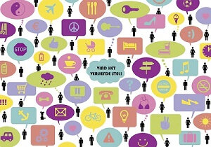 ansichtkaart - lali - zoekplaatje - vind het verliefde stel!