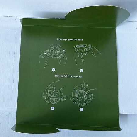 3D pop up wenskaart - a cup of tea - vos
