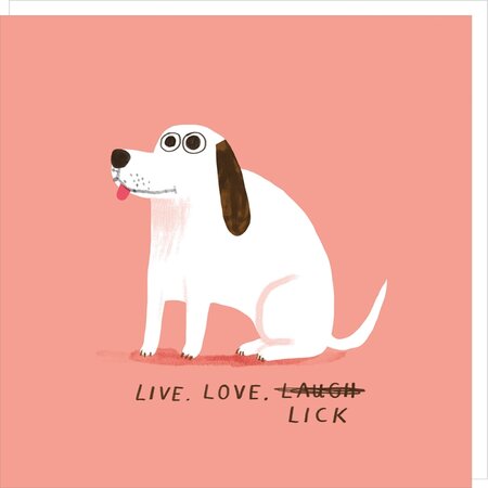 wenskaart dog days - live love