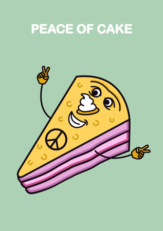 wenskaart sugar rush - peace of cake