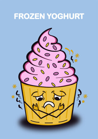 wenskaart sugar rush - frozen yoghurt