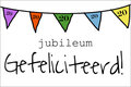 20 jaar - jubileum wenskaart - gefeliciteerd - vlaggetjes