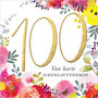 wenskaart 100 jaar - van harte gefeliciteerd!