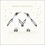 luxe kerstkaart woodmansterne - merry christmas - pinguins