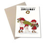 kerstkaart mouse & pen - wishing you a verry merry christmas