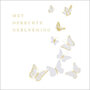 wenskaart piano color - met oprechte deelneming - vlinders