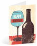 verjaardagskaart busquets - happy birthday - wijn