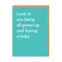 wenskaart ohh deer - having a baby