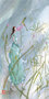 wenskaart - gaelle boissonnard - veldbloemen en vogel