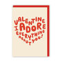 valentijnskaart ohh deer - valentine I adore everything about you