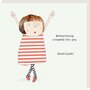 wenskaart rosiemadeathing - everything crossed for you good luck!