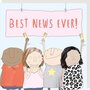 wenskaart rosiemadeathing - best news ever
